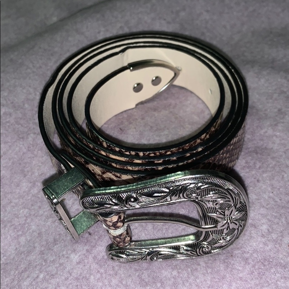 Snakeskin belt